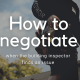 How to negotiate when the building inspector finds an issue